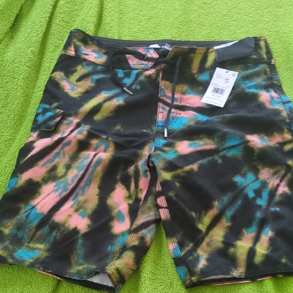 Volcom Other - Volcom Kids Swim Trunks - Black, Blue, Yellow Tie-Dye